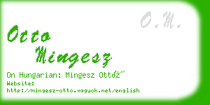 otto mingesz business card